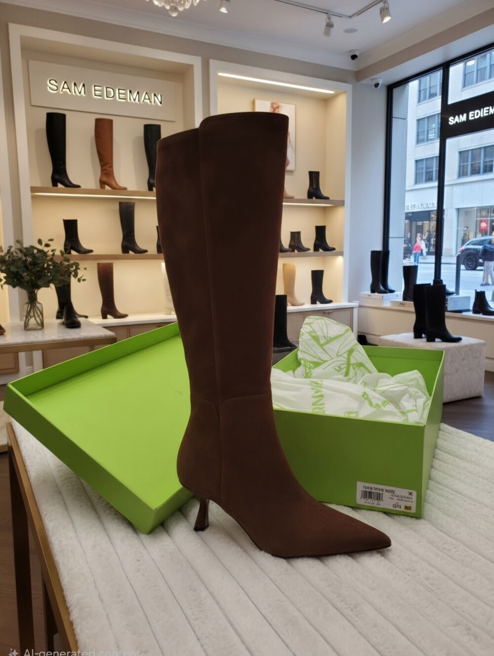 SAM EDELMAN TAYLIN TOFFEE SUEDE BOOTS WOMEN'S SZ 6.5 M NWB $275